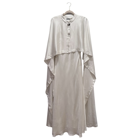 NWT Simkhai Amory Gown Bridal Wedding Formal Preppy Monochrome Chic Ivory Sz 4 - Picture 5 of 16